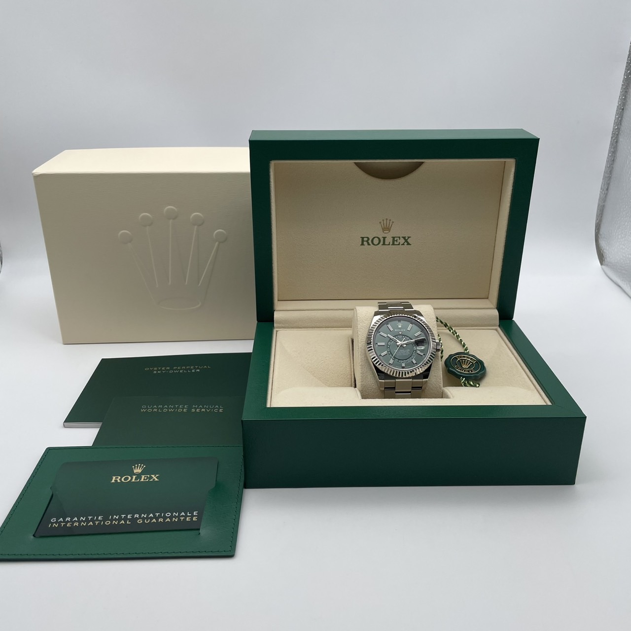ロレックス スカイドゥエラー 336934 ミントグリーン オイスターブレス 42mm
