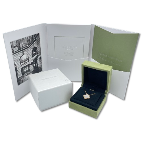 ヴァンクリーフ＆アーペル ヴィンテージアルハンブラ ネックレス VCARA45900 マザーオブパール イエローゴールド