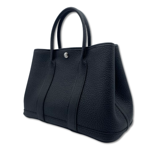 エルメス ガーデンパーティ TPM ノワール ネゴンダ シルバー金具 W刻印