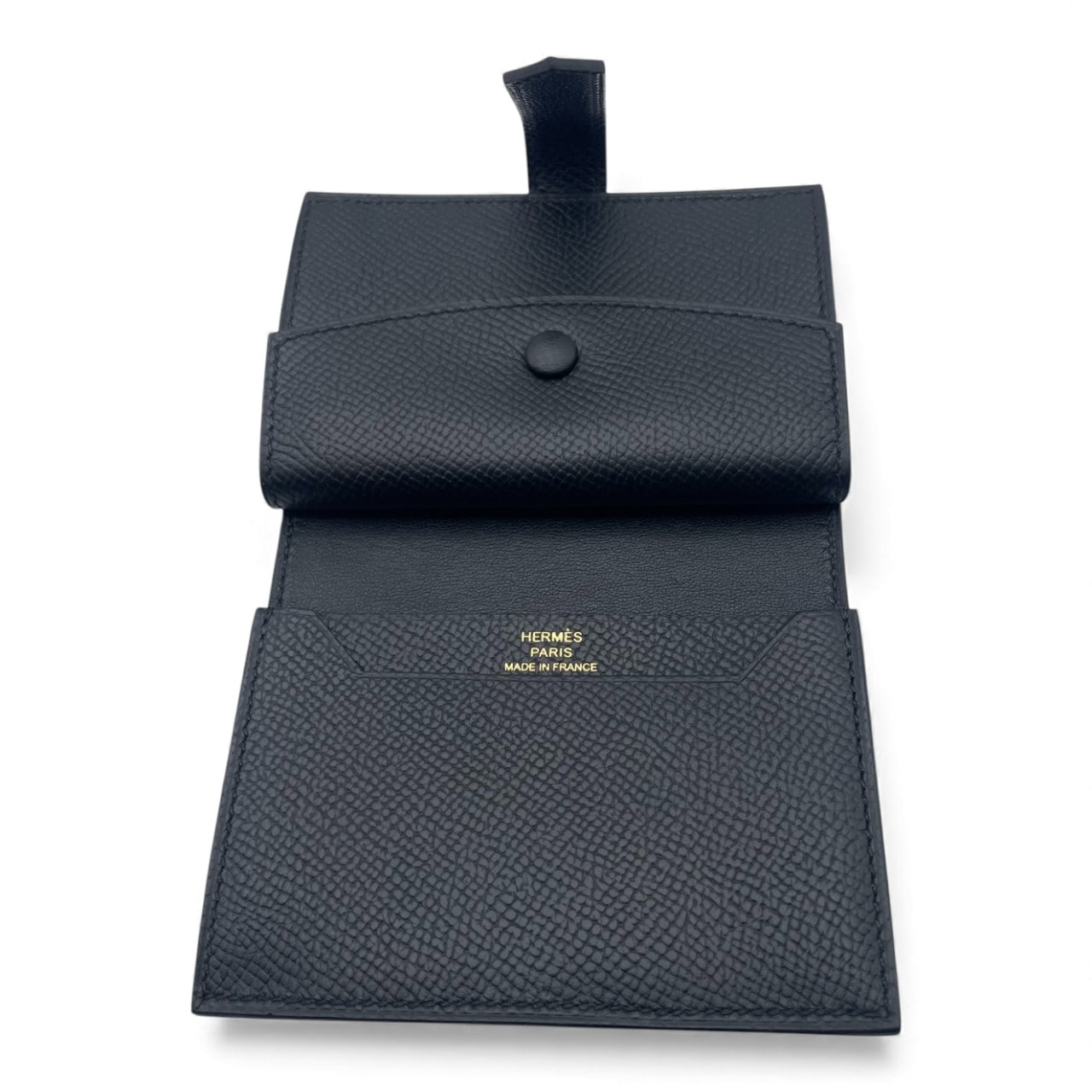 エルメス べアンコンパクト ノワール エプソン ゴールド金具 K刻印