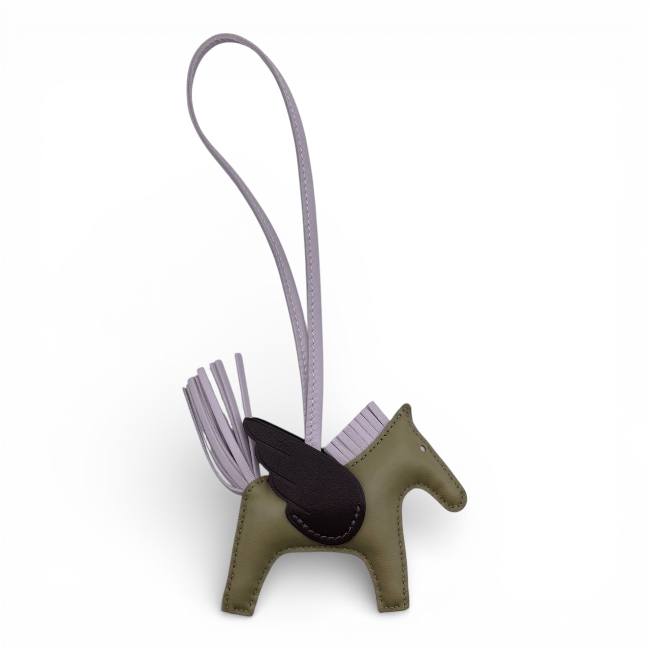 エルメス ペガサスチャーム PM ベージュマルファ/モーヴペール/モカ B刻印