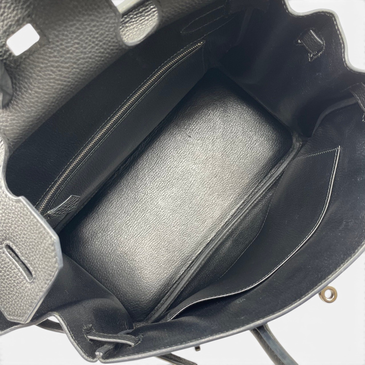 エルメス バーキン 30 ノワール トゴ シルバー金具 □N刻印