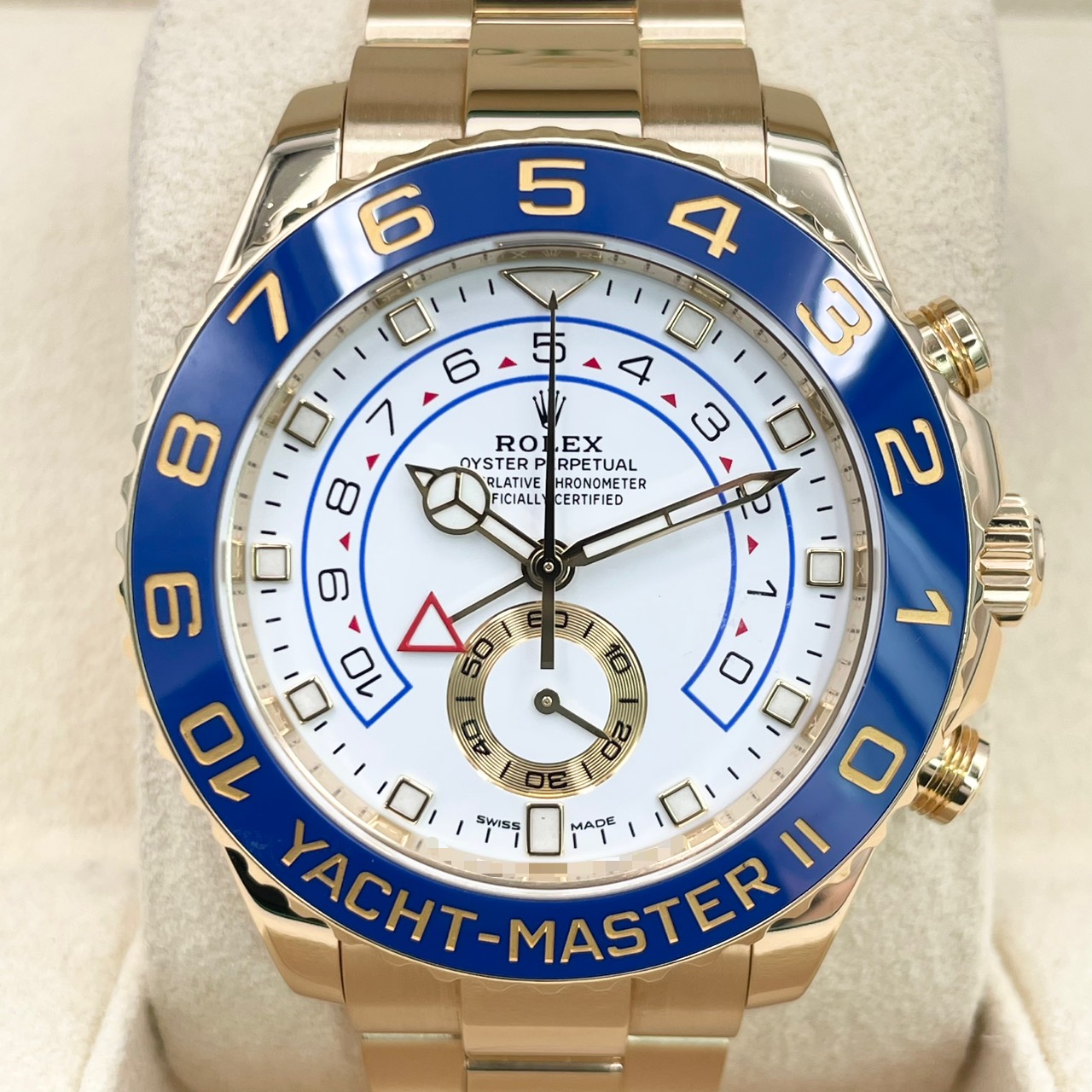 【生産終了モデル】【ベンチ針】ロレックス ヨットマスター II 116688 ホワイト イエローゴールド 44ｍｍ