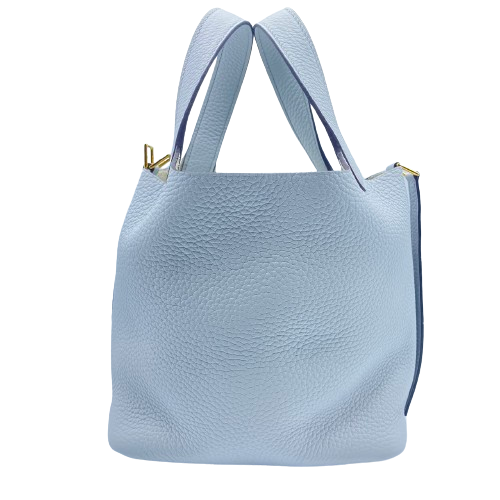 エルメス ピコタンロック PM ブルーペール トリヨンクレマンス ゴールド金具 B刻印