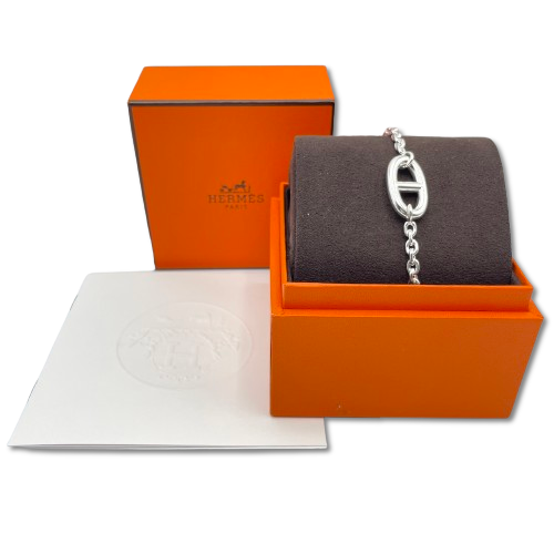 エルメス シェーヌ・ダンクル ファランドール ブレスレット LG シルバー925