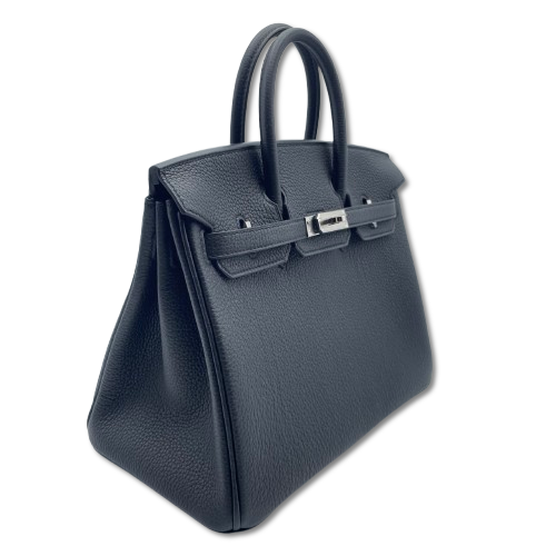 エルメス バーキン 25 ノワール トゴ シルバー金具 K刻印