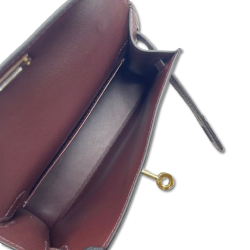 エルメス ミニケリー2 ルージュセリエ エプソン エレクトラム金具 K