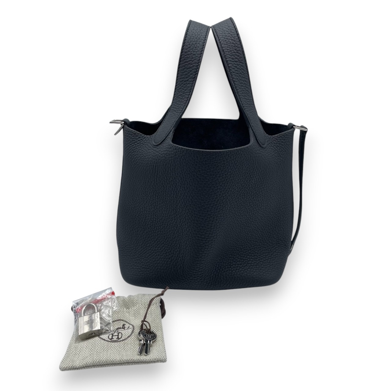 エルメス ピコタンロック PM ノワール トリヨンクレマンス シルバー