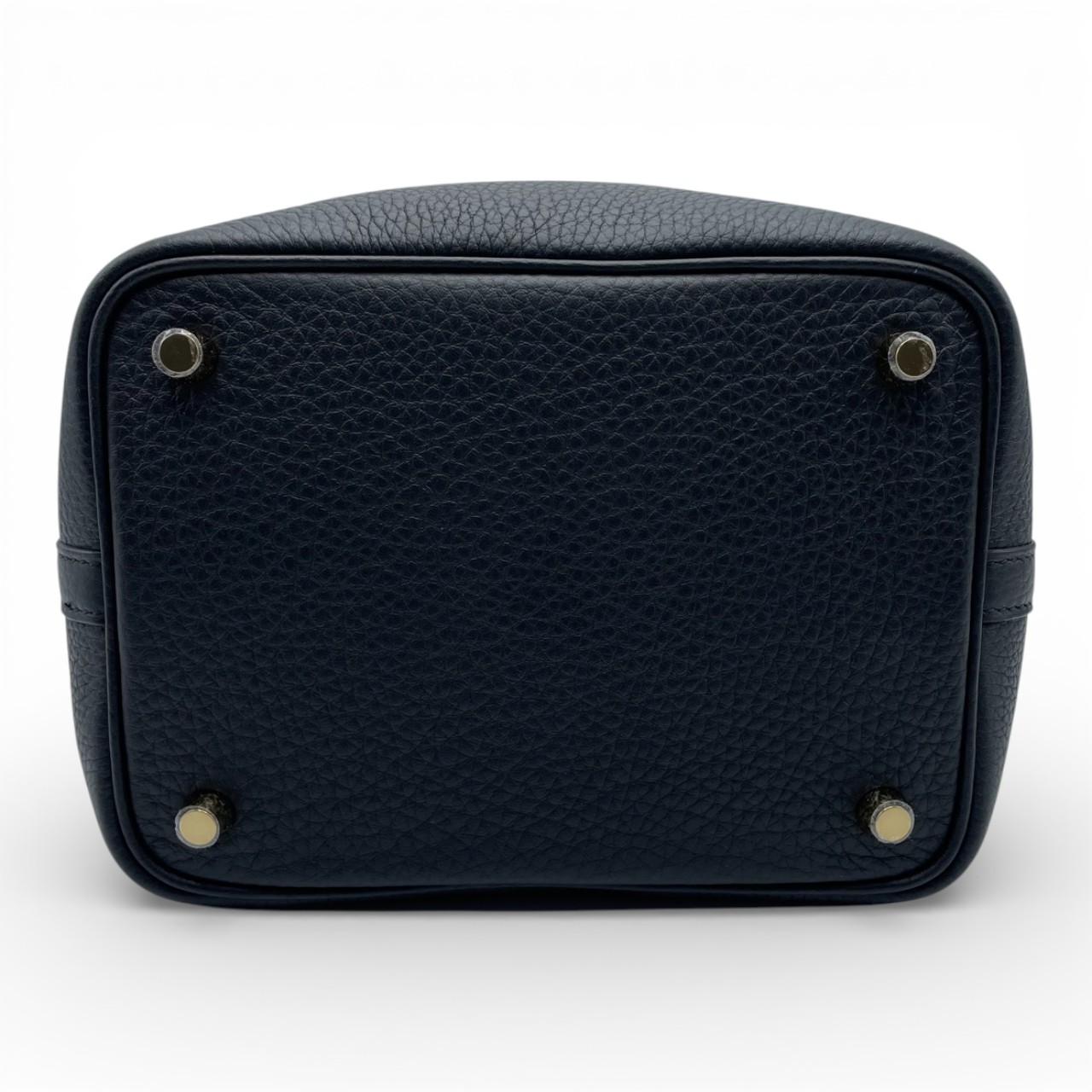 エルメス サイズ:PM  ピコタンロックPM K刻印 SV金具 トリヨンクレマンス ブルーイドラハンドバッグ 中古 SB01 エルメス ピコタンロック PM ノワール トリヨンクレマンス ゴールド