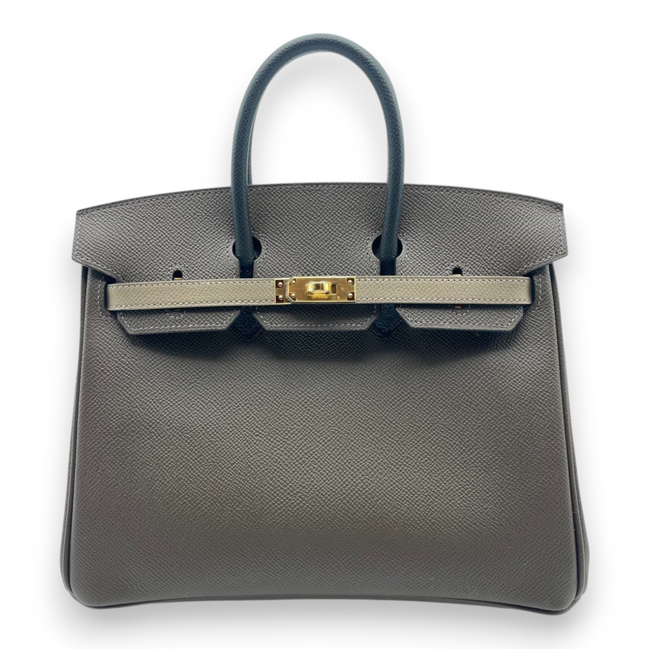 エルメス バーキン 25 トリコロール エコルセ/エトゥープ/ノワール エプソン ゴールド金具 W刻印