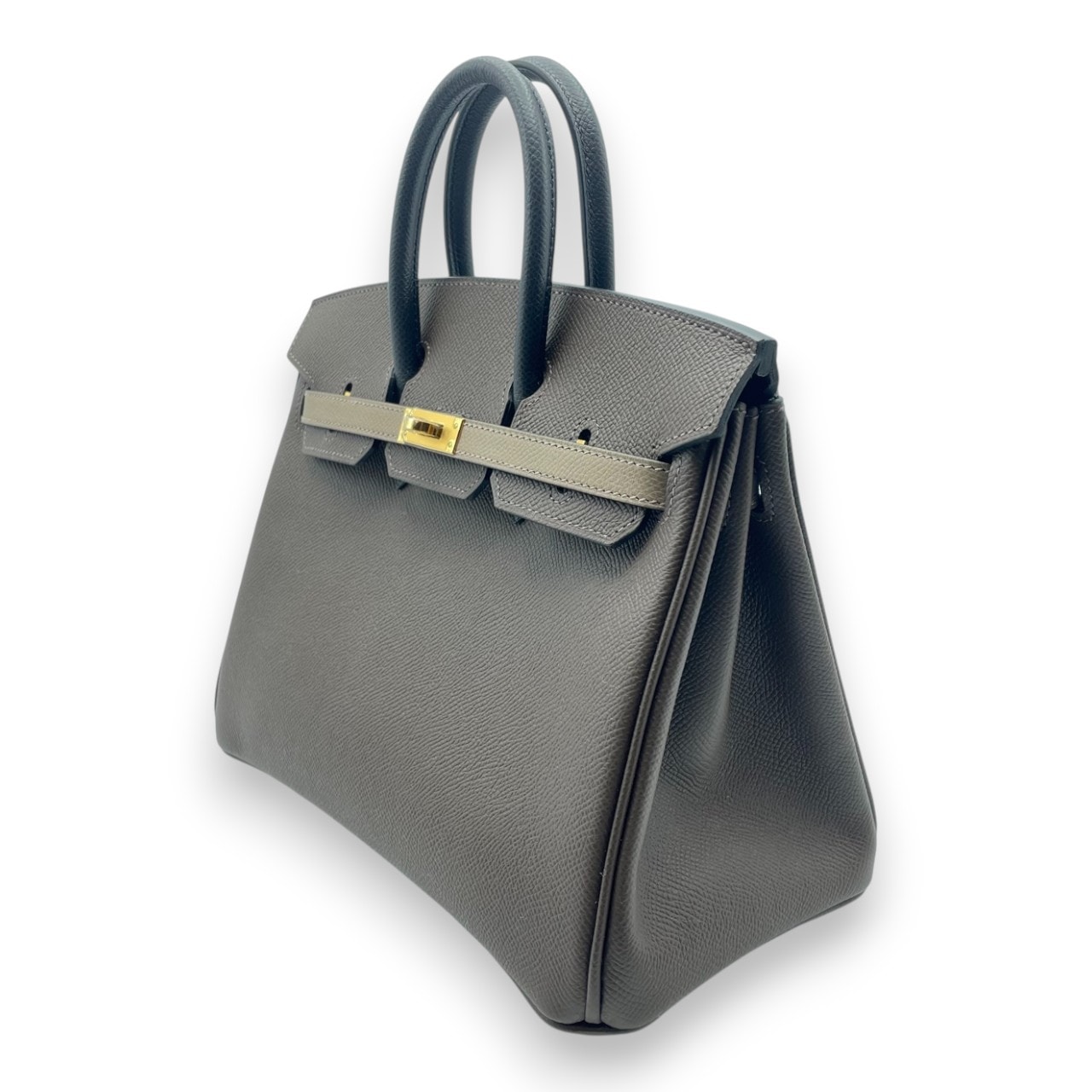 エルメス バーキン 25 トリコロール エコルセ/エトゥープ/ノワール エプソン ゴールド金具 W刻印