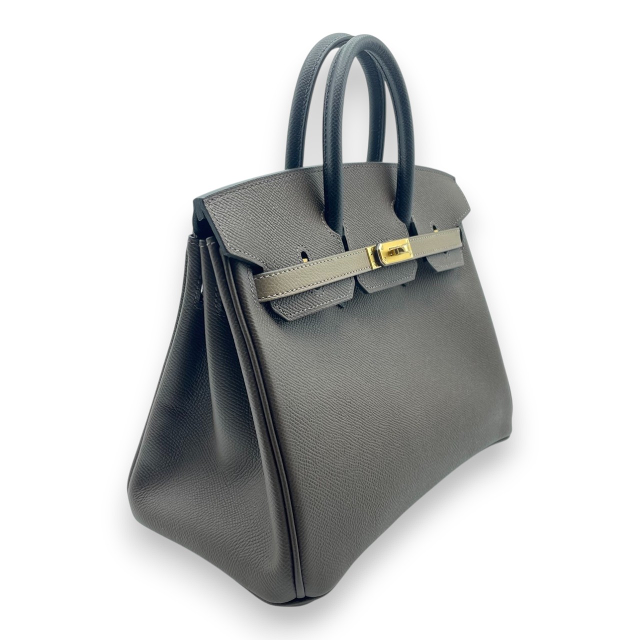 エルメス バーキン 25 トリコロール エコルセ/エトゥープ/ノワール エプソン ゴールド金具 W刻印