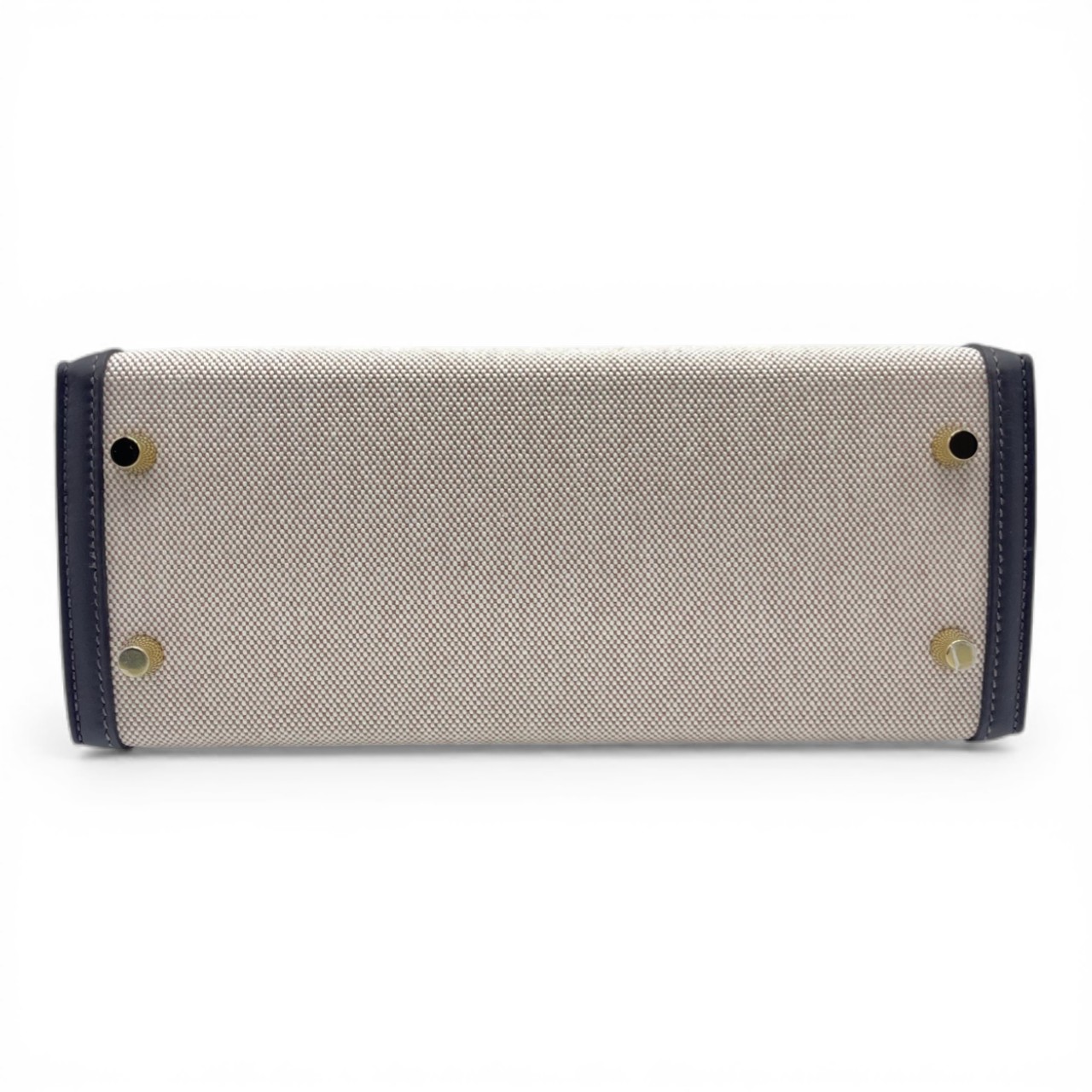 【現金特価】エルメス ケリー 25 べブラン トワルアッシュ/スイフト ゴールド金具 K刻印