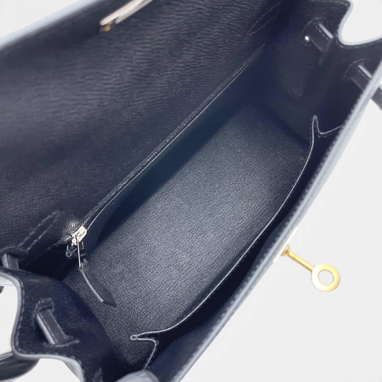 エルメス ケリー 25 ノワール エプソン エレクトラム金具 K刻印