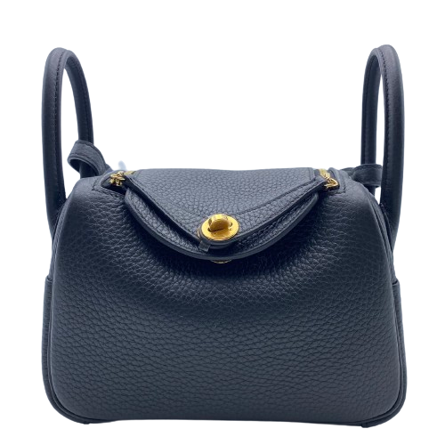 【現金特価】エルメス リンディミニ ノワール トリヨンクレマンス ゴールド金具 W刻印