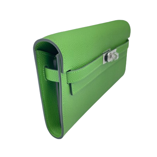 【定価以下】エルメス ケリートゥーゴー ヴェールユッカ エプソン シルバー金具 W刻印