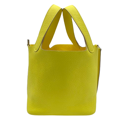 エルメス ピコタンロック PM ライム トリヨンクレマンス シルバー金具 B刻印