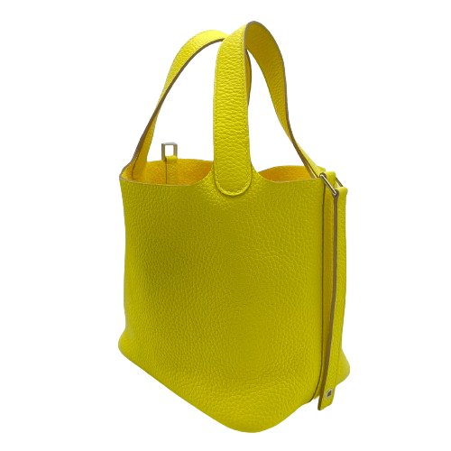 エルメス ピコタンロック PM ライム トリヨンクレマンス シルバー金具 B刻印