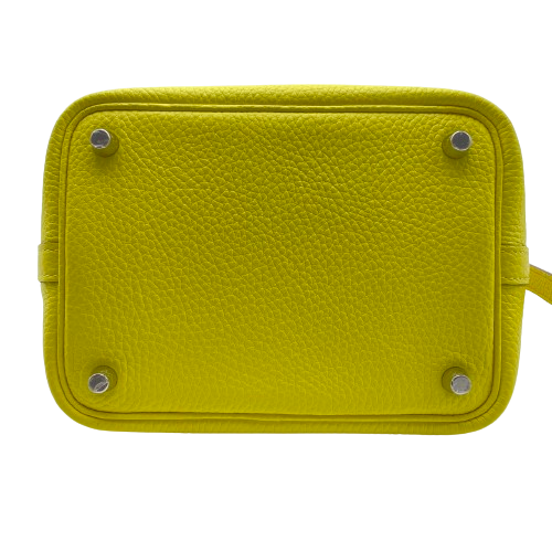 エルメス ピコタンロック PM ライム トリヨンクレマンス シルバー金具 B刻印