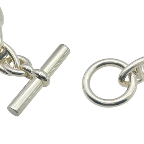 超美品☆HERMES エルメス シェーヌダンクルGM シルバーネックレス エルメスシェーヌダンクル ネックレス GM レディース シルバー