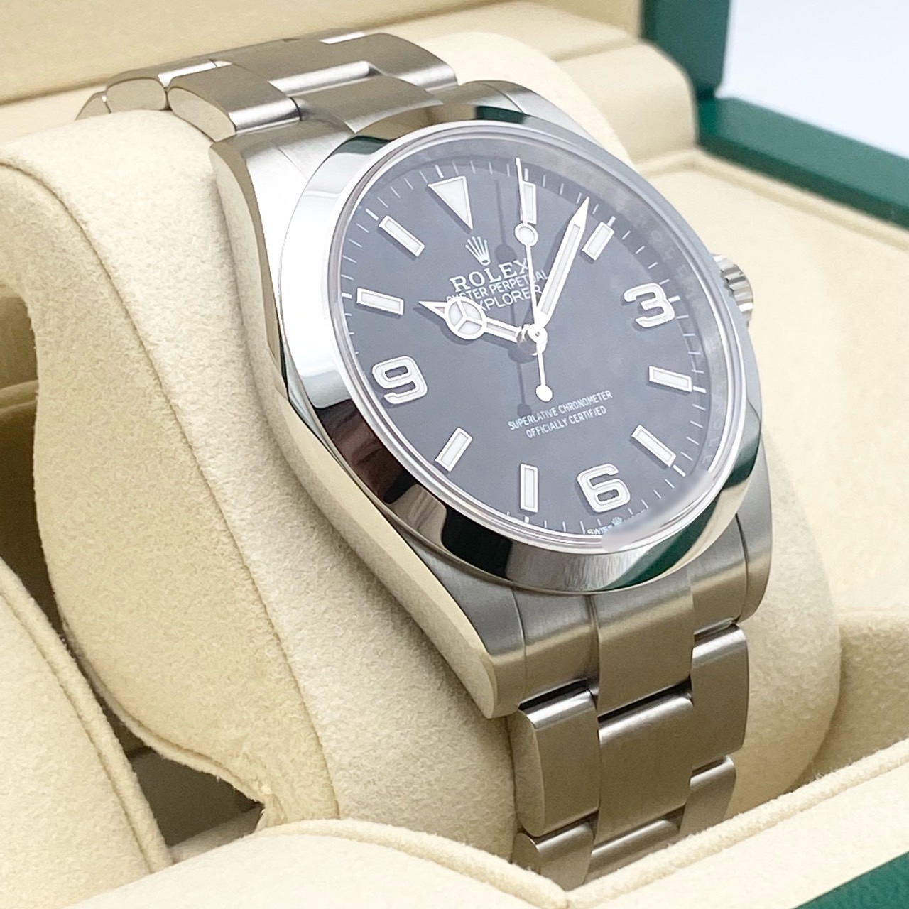 ロレックス エクスプローラー 224270 ブラック ステンレスチール オイスターブレス 40mm