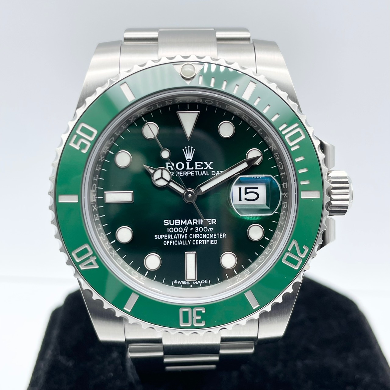 ロレックス サブマリーナ デイト 116610LV グリーン オイスターブレス 40mm