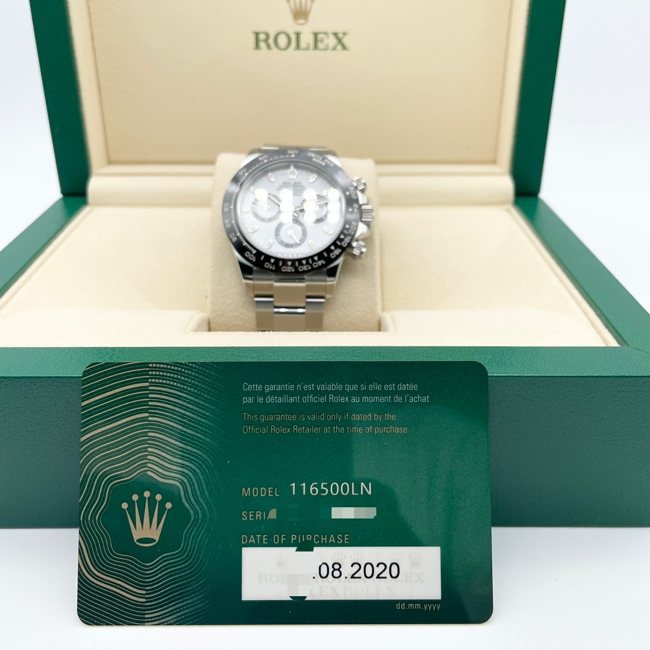 ロレックス デイトナ 116500LN ホワイト オイスターブレスレット 40mm