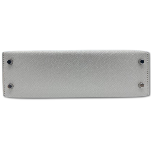 エルメス ミニケリー グリペール/グラファイト/ヴェールフィズ エプソン シルバー金具 B刻印