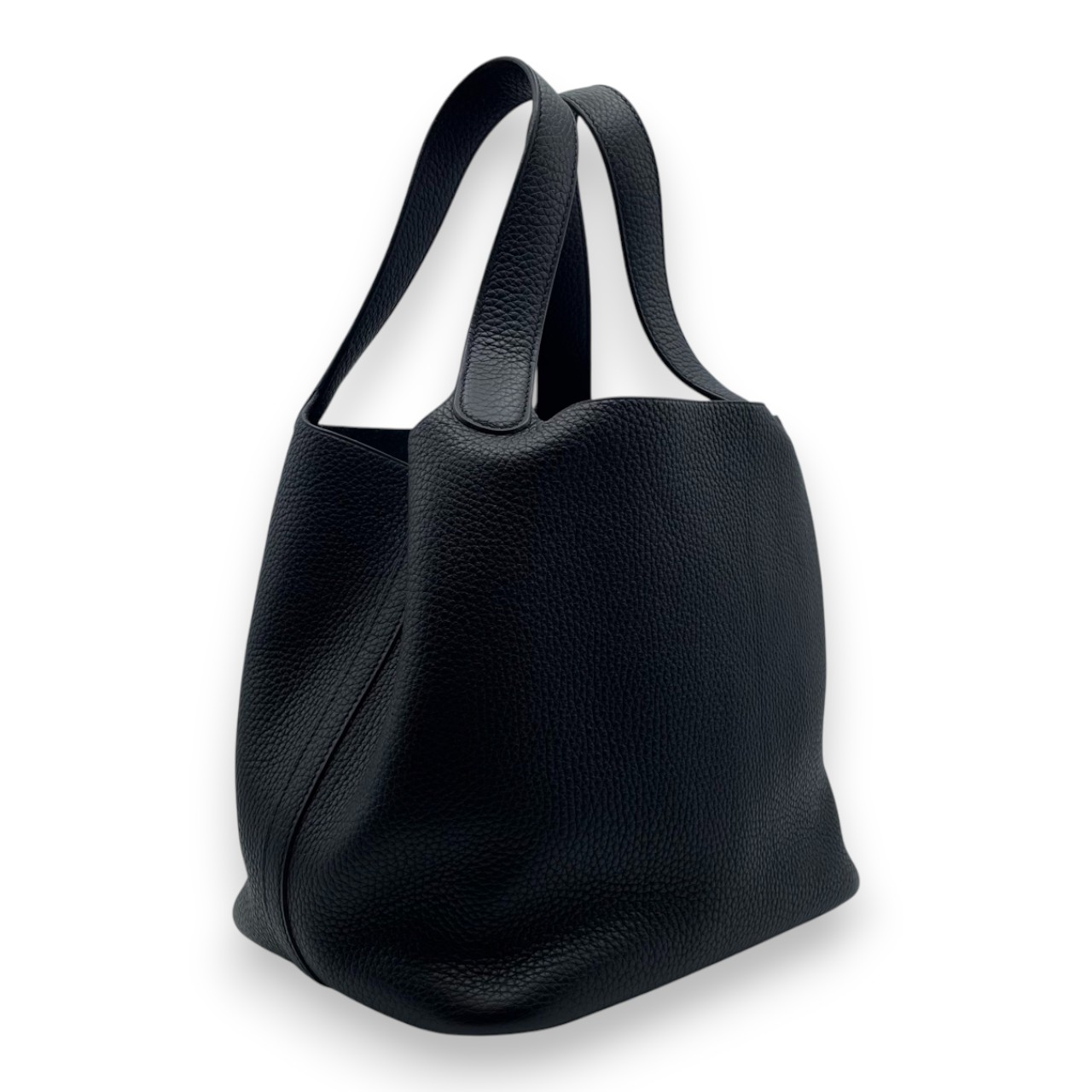 エルメス ピコタンロック MM ノワール トリヨンクレマンス シルバー金具 D刻印