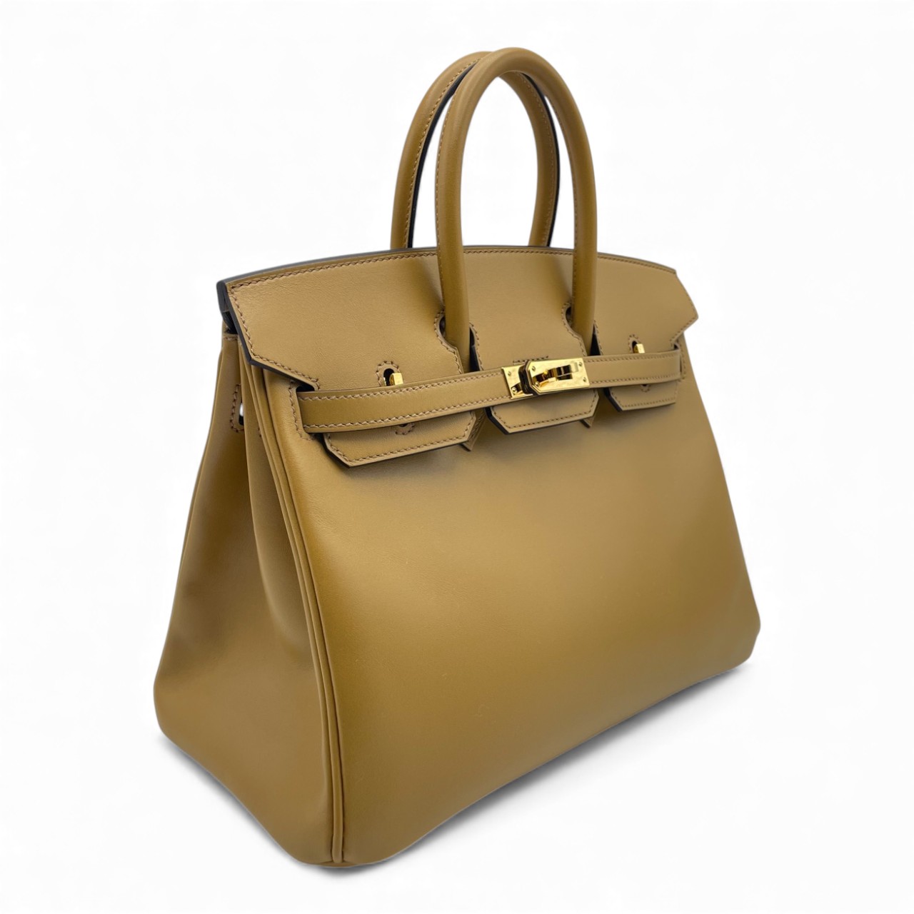エルメス バーキン ヴェルソ 25 ビスキュイ/プシエール タデラクト ゴールド金具 B刻印