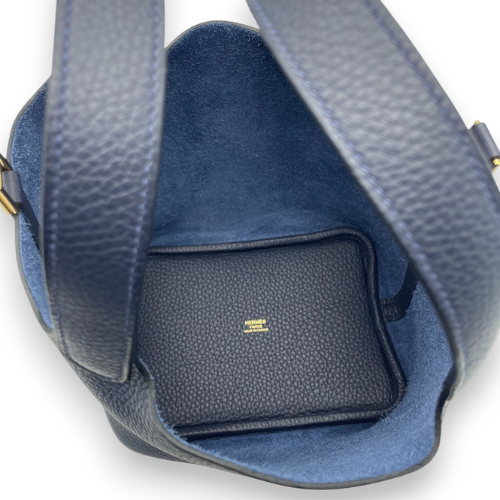 エルメス ピコタンロック PM ブルーニュイ トリヨンクレマンス ゴールド金具 K刻印