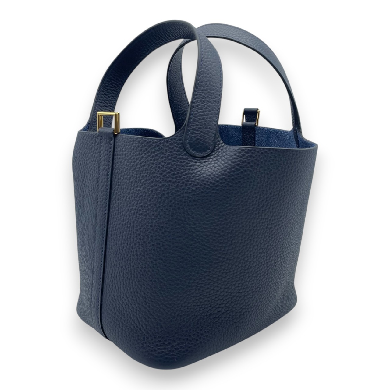 エルメス ピコタンロック PM ブルーニュイ トリヨンクレマンス ゴールド金具 K刻印