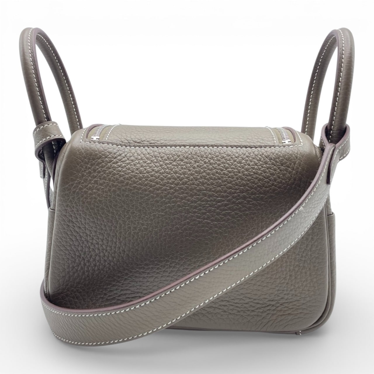 エルメス リンディミニ 20 エトゥープ トリヨンクレマンス シルバー金具 W刻印