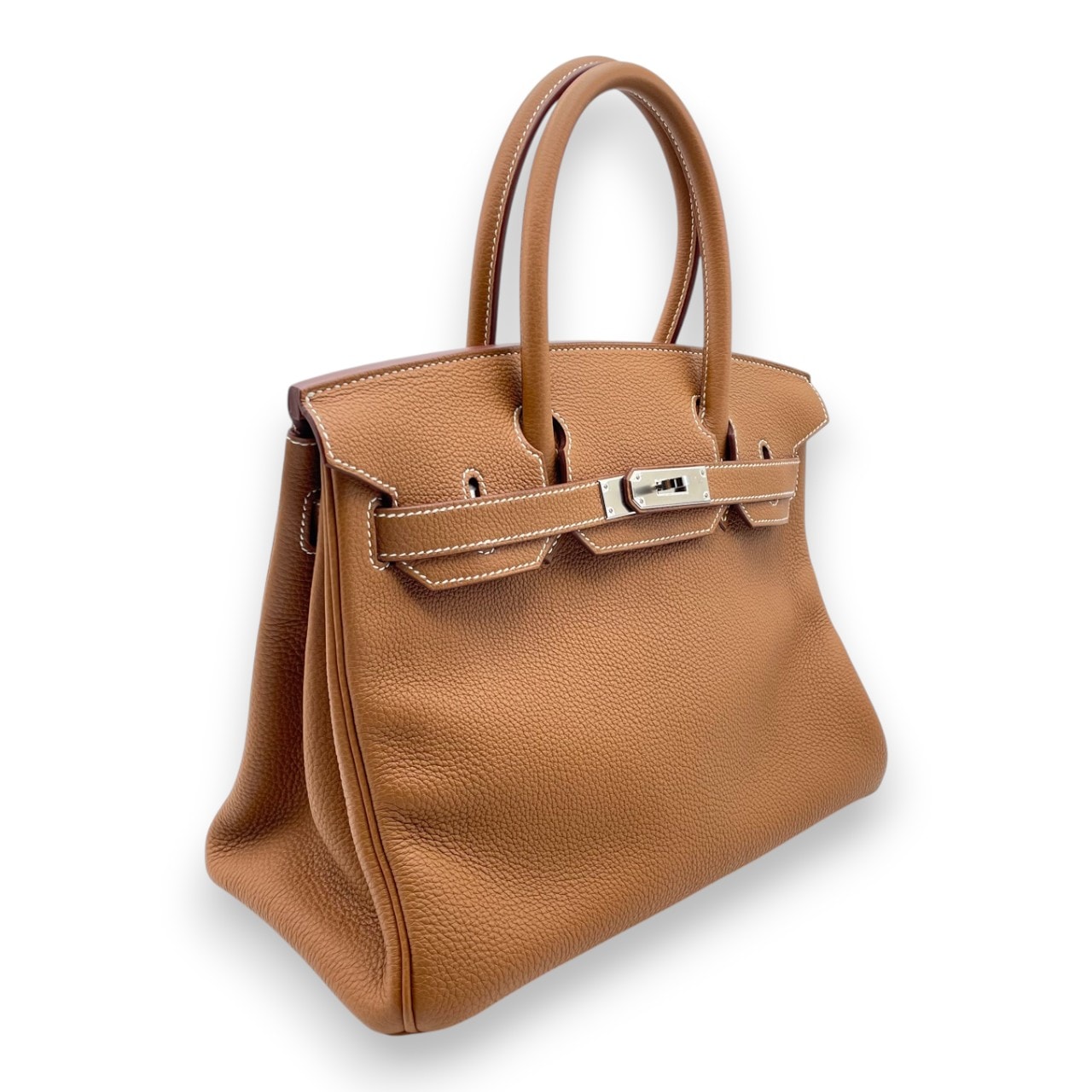 エルメス バーキン 30 ゴールド トゴ シルバー金具 B刻印