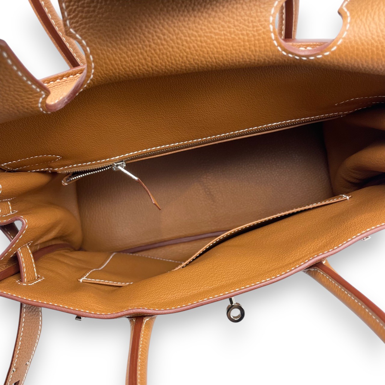 エルメス バーキン 30 ゴールド トゴ シルバー金具 B刻印