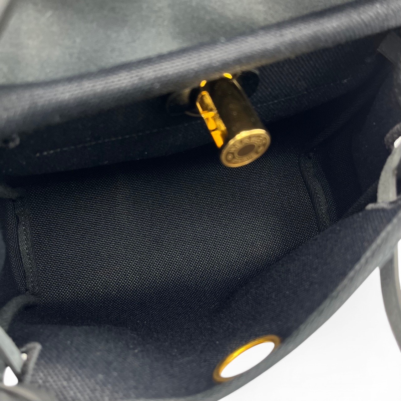 極美品　エールバックジップ　エルメス　ノワール エルメス エールバッグ ジップ ミニ 20 ノワール トワルミリタリー