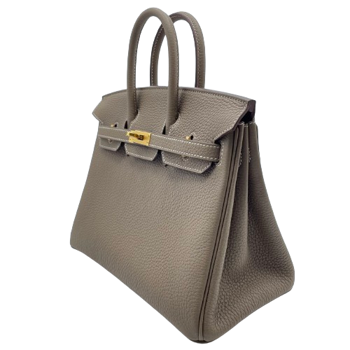 エルメス バーキン25 エトゥープトゴ ゴールド金具 B刻印