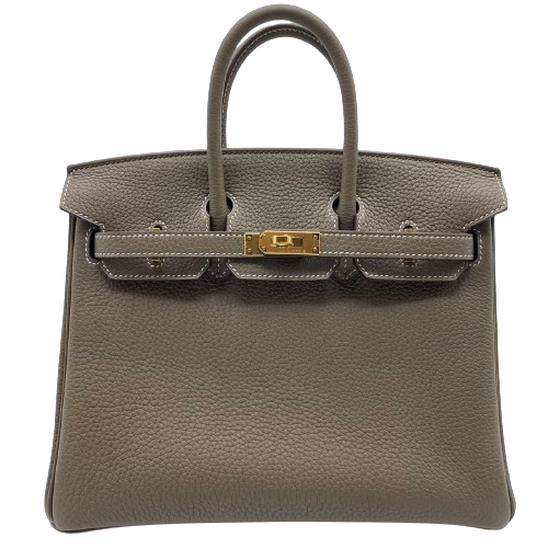 エルメス バーキン25 エトゥープトゴ ゴールド金具 B刻印