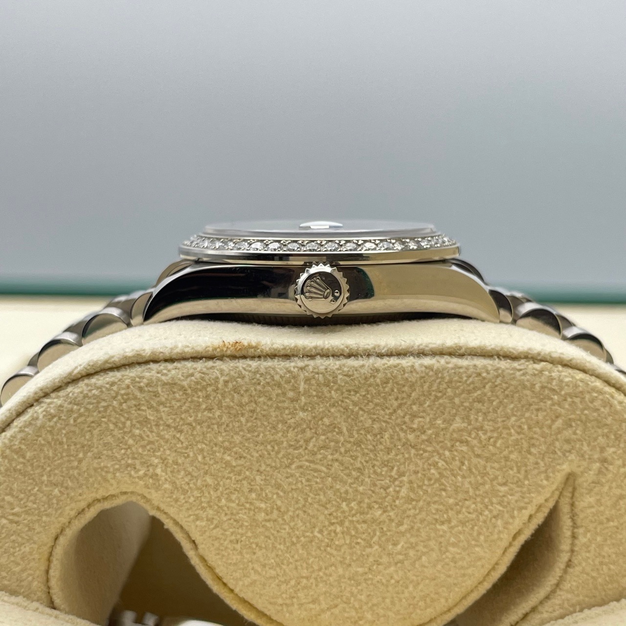 ロレックス デイトジャスト 278289RBR アズーロブルー/フローラルモチーフ ホワイトゴールド プレジデント 31mm
