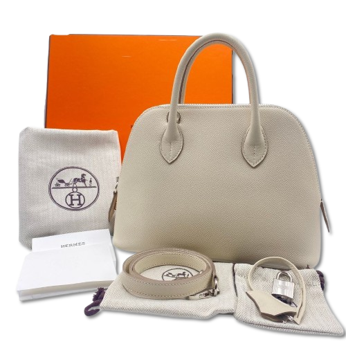 エルメス ボリード 25 エプソン クレ シルバー金具 W刻印