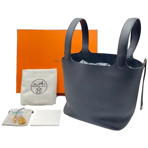 エルメス ピコタンロック MM ノワール トリヨンクレマンス ゴールド金具 K刻印