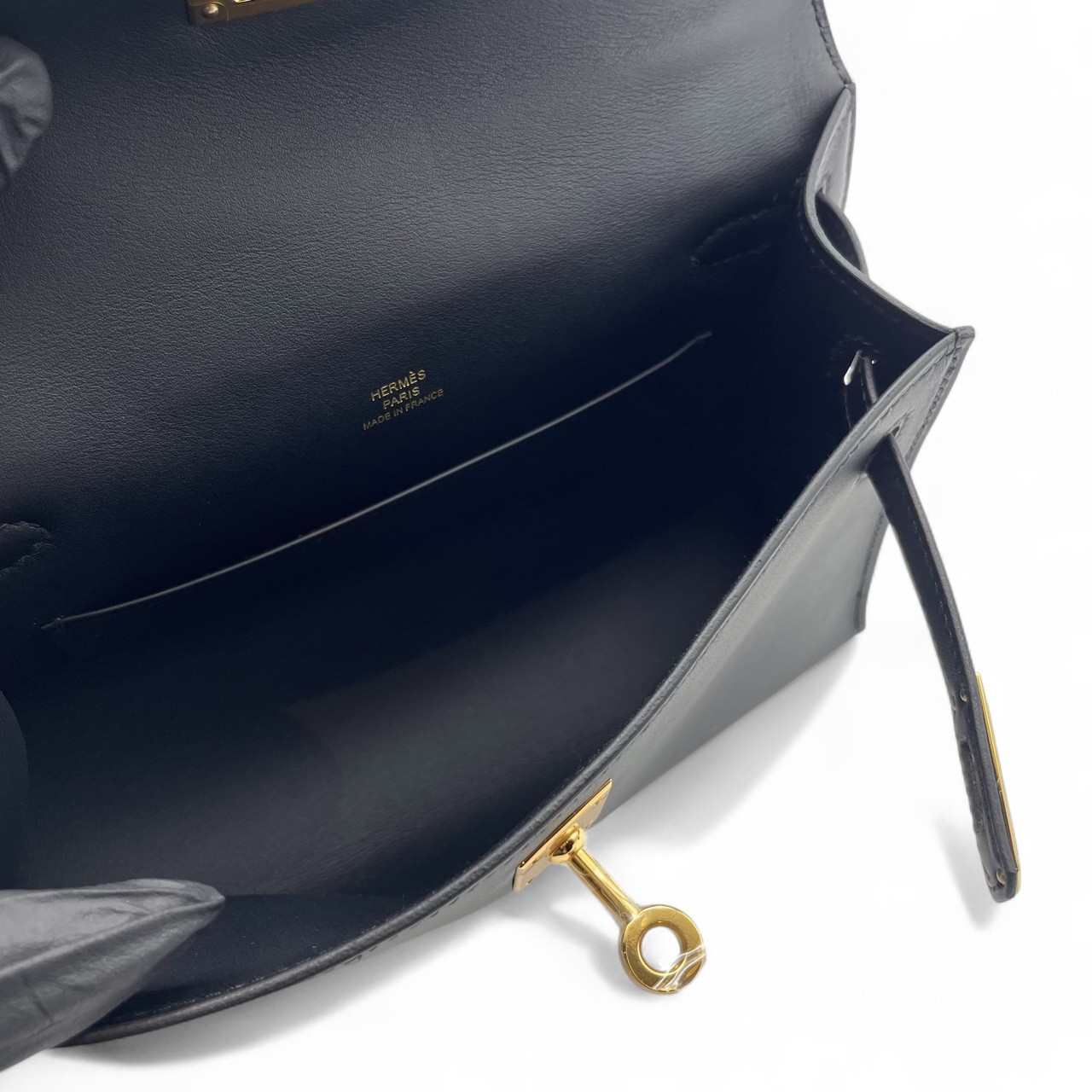 エルメス ポシェットケリー 22 ノワール ヴォースイフト ゴールド金具