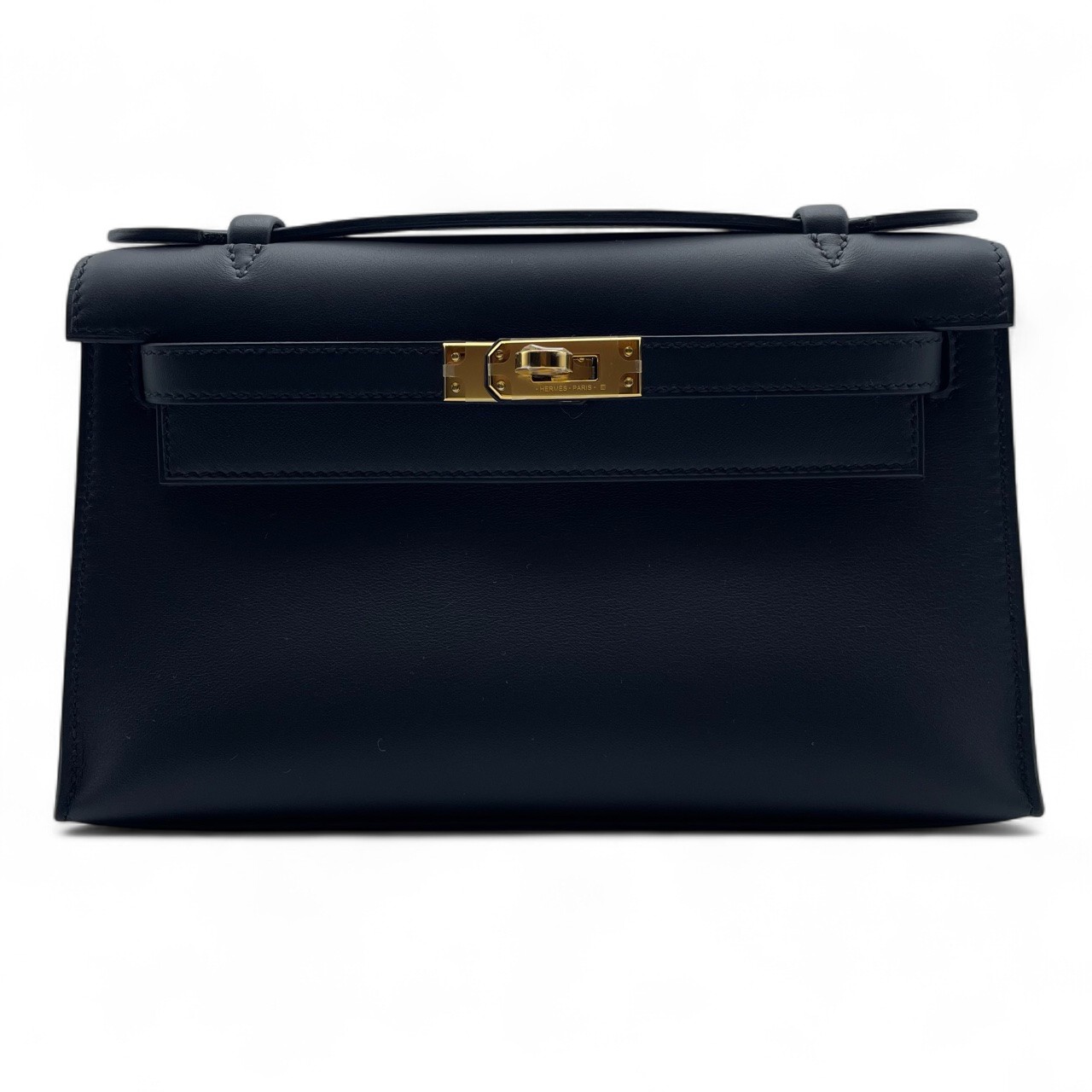 エルメス ポシェットケリー 22 ノワール ヴォースイフト ゴールド金具 W刻印