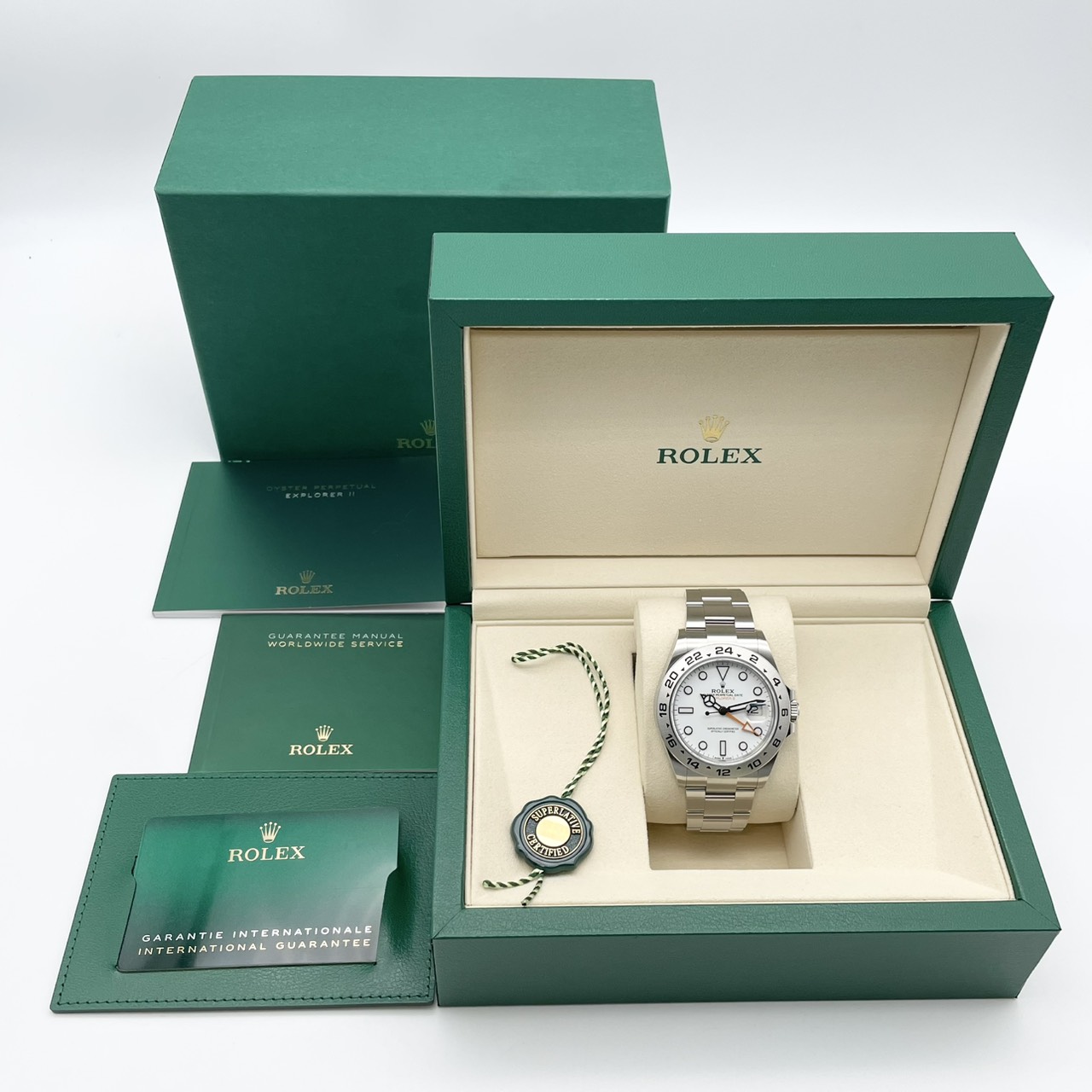 ロレックス エクスプローラーII 226570 ホワイト オイスターブレスレット 42mm