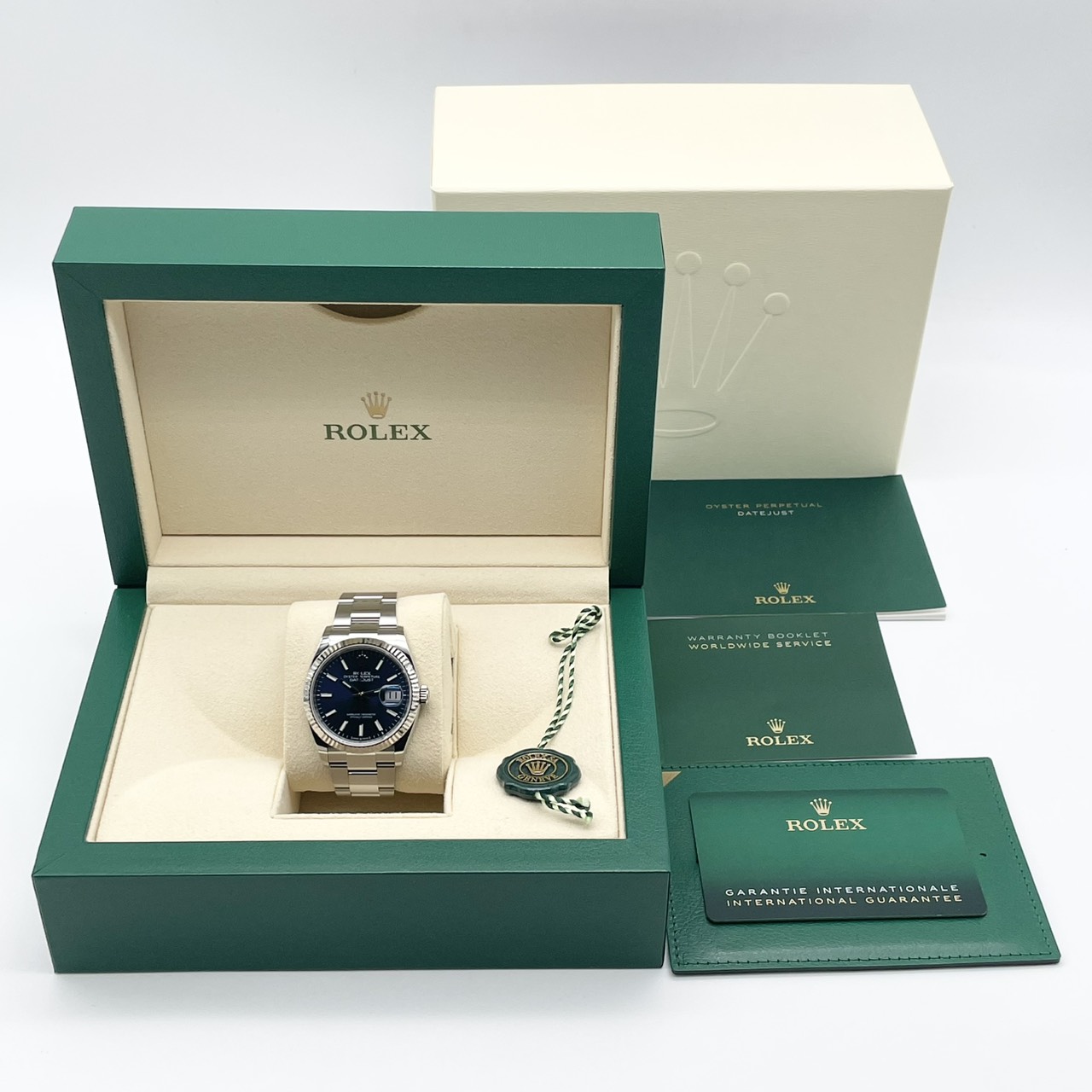 ロレックス デイトジャスト 126234 ブルー オイスターブレス 36mm