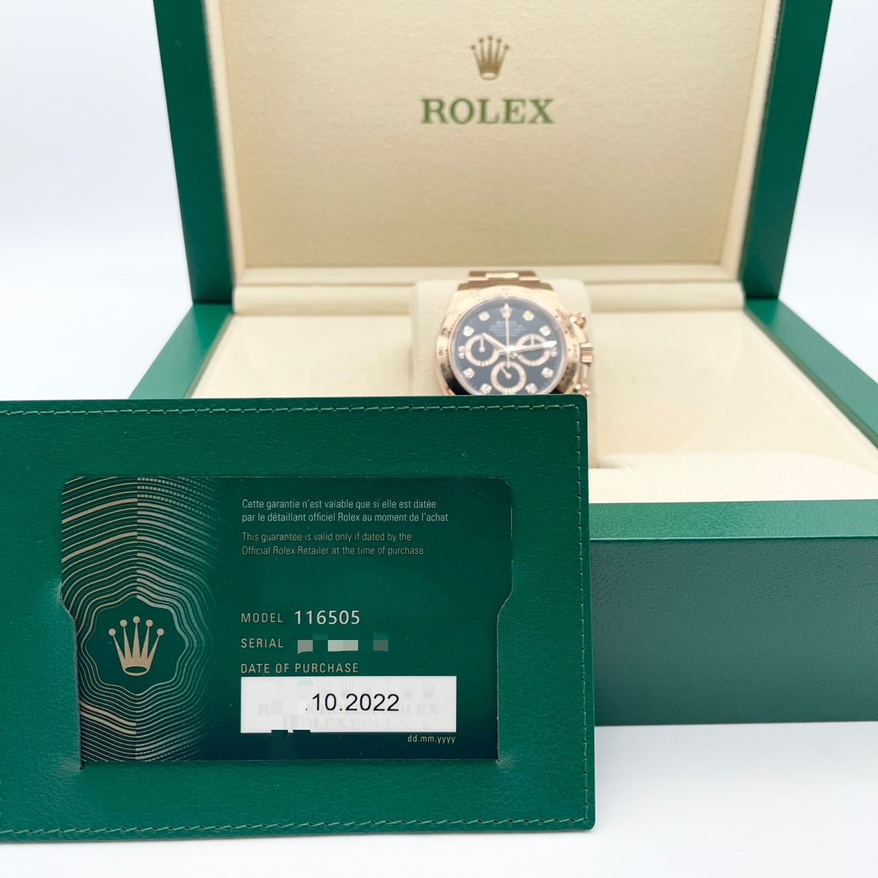 ロレックス デイトナ 116505G エバーローズーゴールド ブラック 40mm