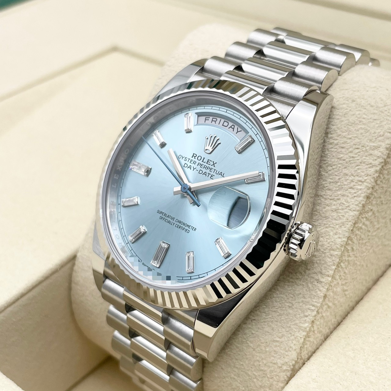 ロレックス デイデイト 228236A アイスブルー 40mm - ブランド品専門店