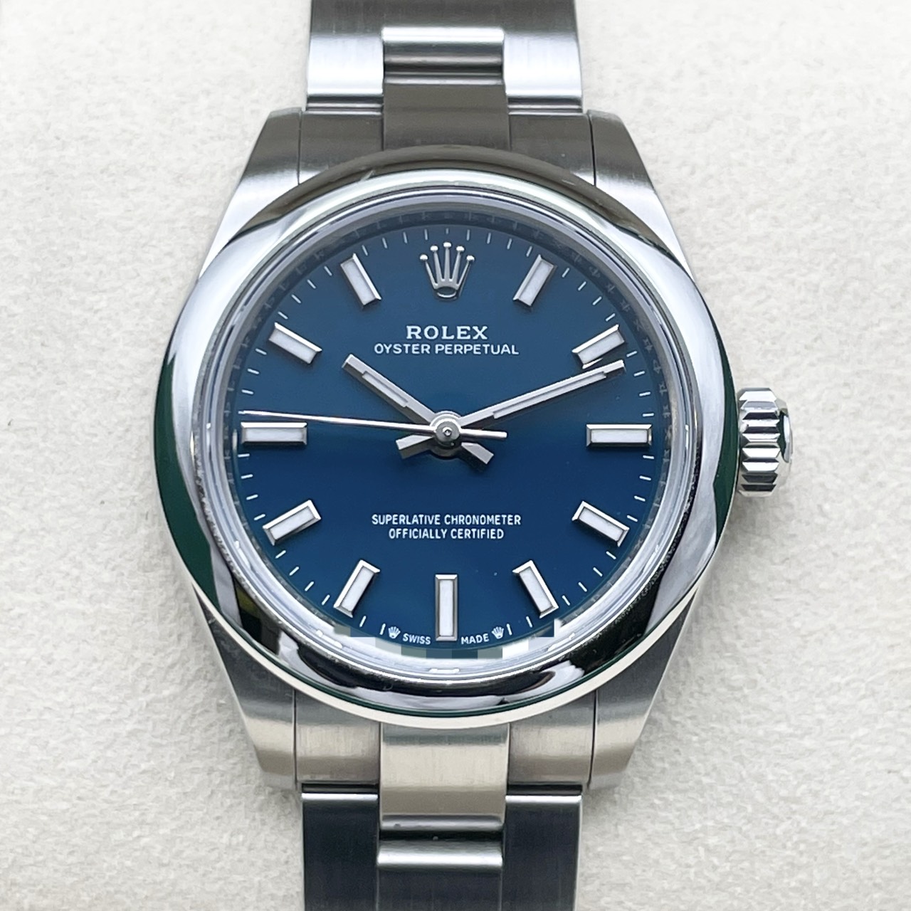 ロレックス オイスターパーペチュアル 276200 メッドブルー オイスターブレスレット 28mm