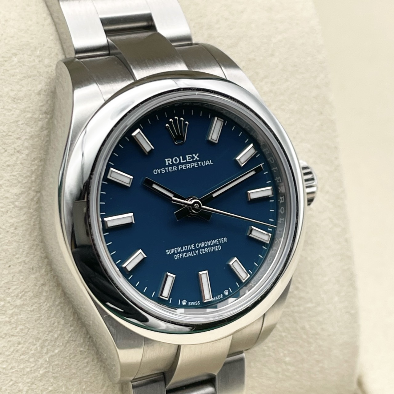 ロレックス オイスターパーペチュアル 276200 メッドブルー オイスターブレスレット 28mm