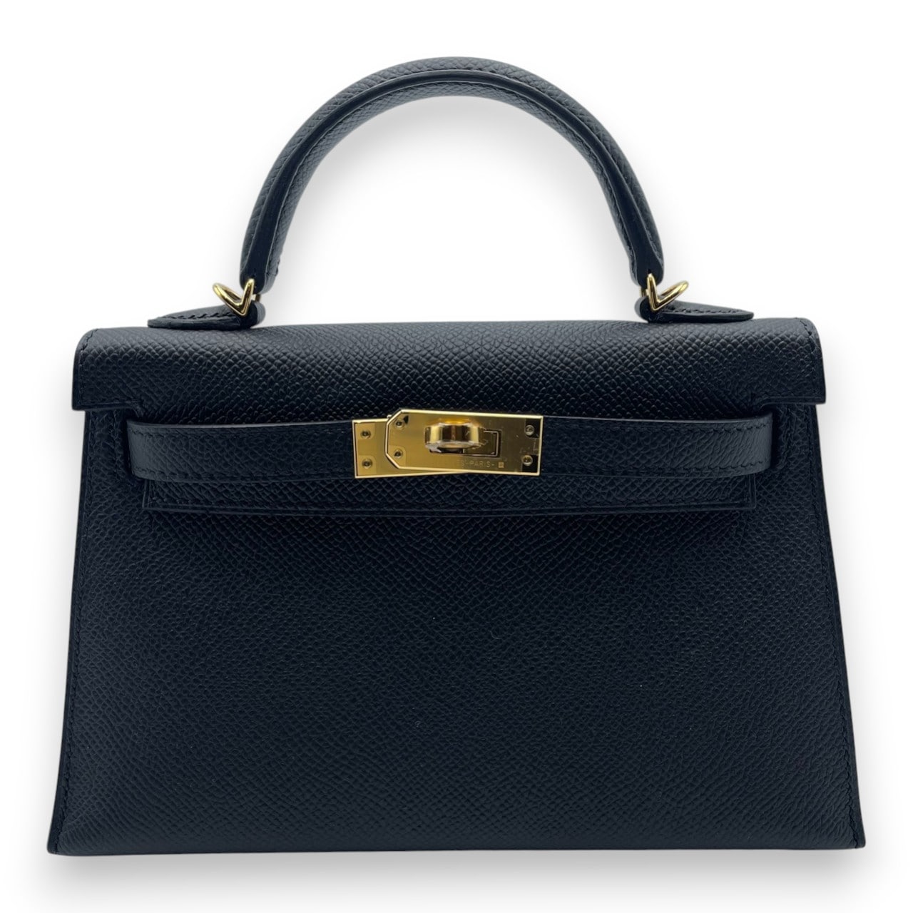 エルメス ミニケリー ノワール エプソン ゴールド金具 W刻印